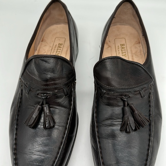 Bally brown leather loafers 9 1/2 Excellent condition - Picture 2 of 5